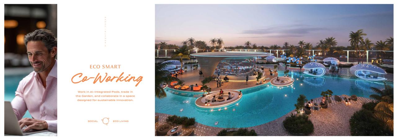 Barbados cluster garden villas at DAMAC Islands 2